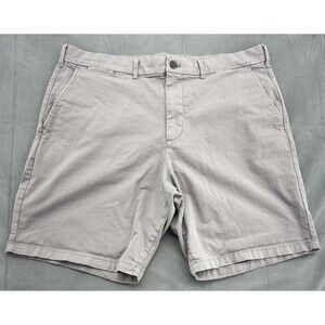 GAP Khakis Shorts Mens 38 Gray 10" Short Pilot Grey Casual Cotton Stretch Summer